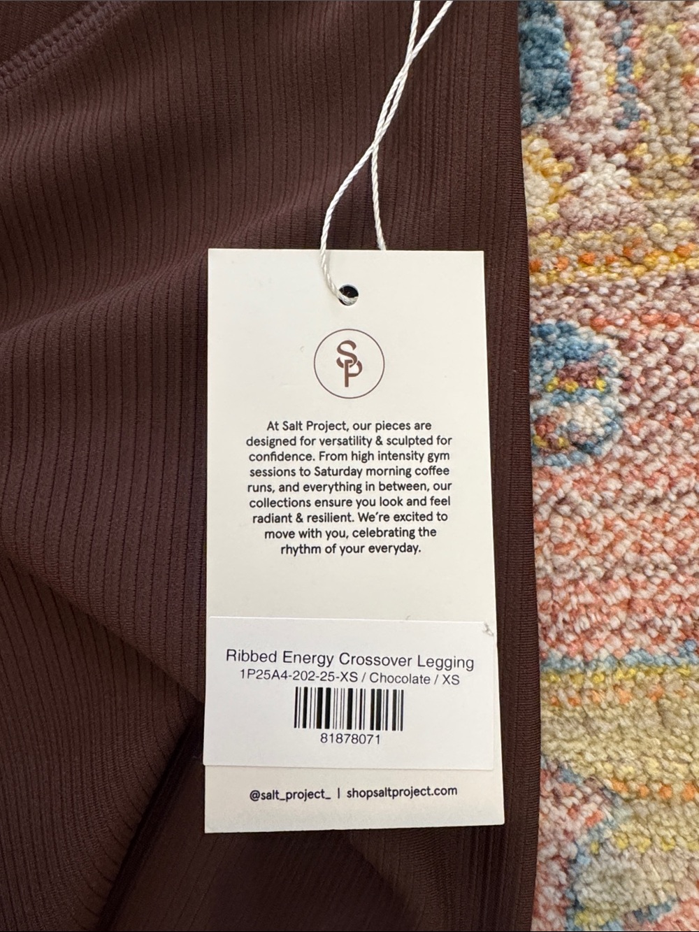 Salt Project Ribbed Energy Crossover Legging - Picture 4 of 4